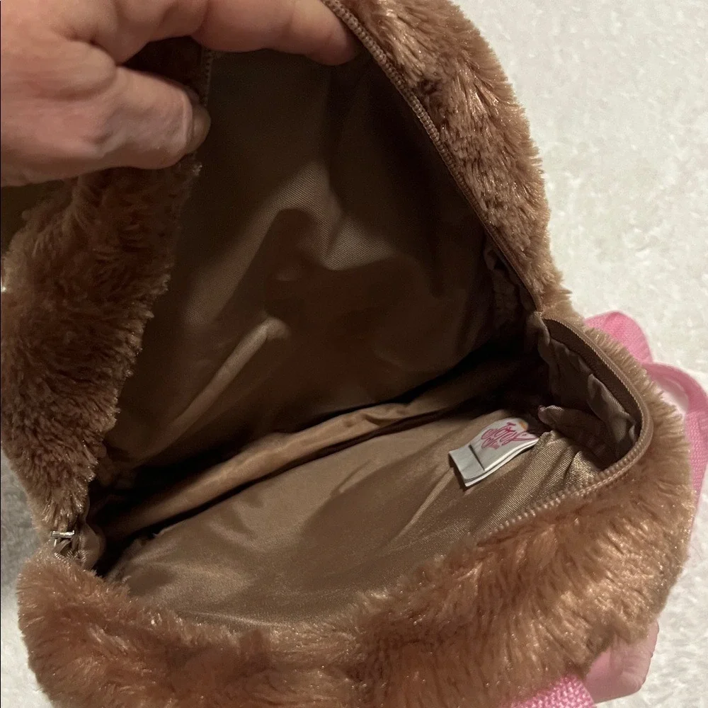 Claire's JoJo Siwa Brown‎ and Pink BOWBOW Yorkie Dog Mini Backpack